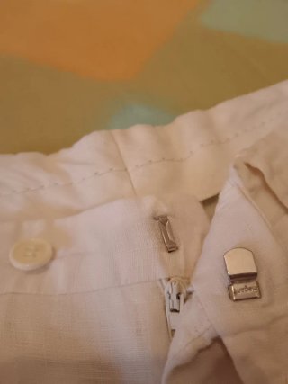 Coppia pantaloni in lino uomo neri