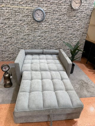 Sofá Cama 1 Plaza Gris