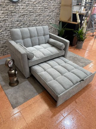 Sofá Cama 1 Plaza Gris