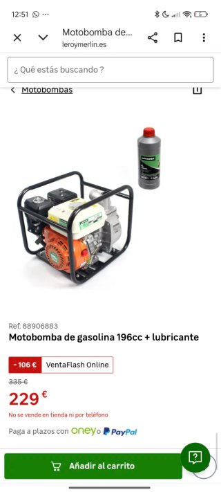 Motobomba Mader 2 196cc Gasolina