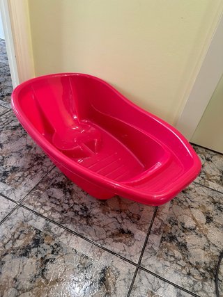 Bañera bebé rosa