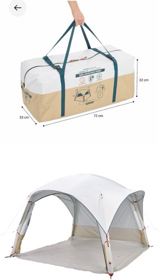 Carpa hinchable 8 personas UPF50 airseconds fresh