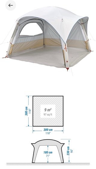 Carpa hinchable 8 personas UPF50 airseconds fresh