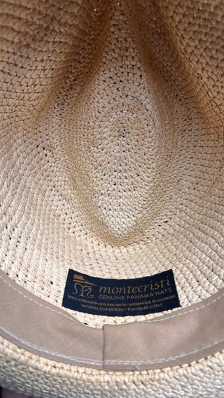 Sombrero Panamá Montecristi auténtico talla M