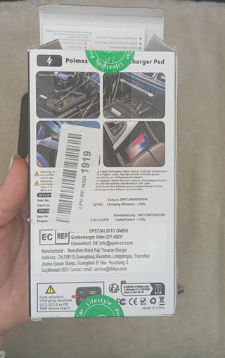 Cargador Inalámbrico Rápido Polmxs