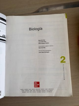 Biología 2o Bachillerato