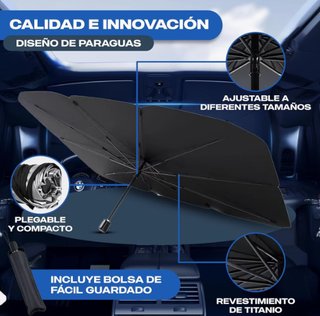 Parasol Coche 140cm Anticalor Premium D2