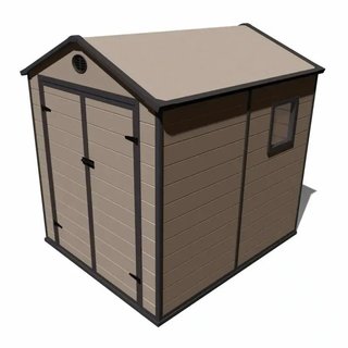 Caseta de jardín de resina Isabella beige 3,57 m²