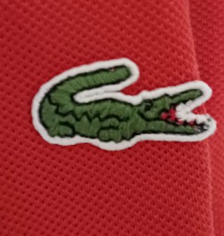 Polo Lacoste Rojo Talla 7 Original Francés