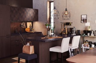 IKEA SINARP Panel Efecto Roble Oscuro 39x86cm