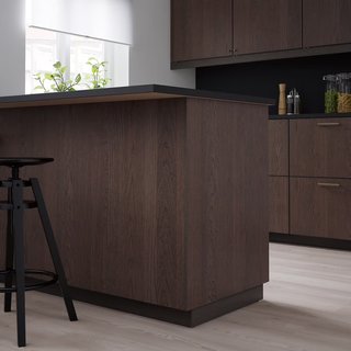 IKEA SINARP Panel Efecto Roble Oscuro 39x86cm