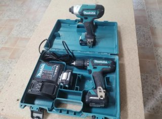 Atornilladores Makita con maletín y batería