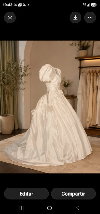 Vestido de Novia Vintage champán