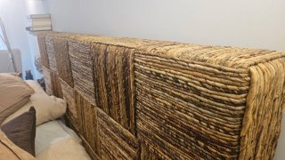 Cabecero de fibras naturales