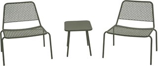 Set Terraza Sakura Mesa + 2 Sillas Caqui