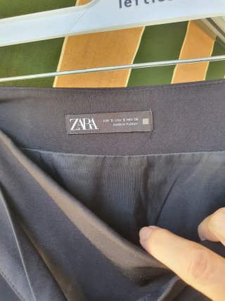 Falda pantalón Zara Talla S/36 Negra