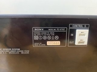 Pletina Cassette Sony TC-V715T Doble