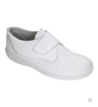 Zapatos de trabajo blancos con velcro  NUEVOS!!