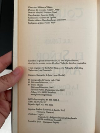 Biblioteca Tolkien Planeta DeAgostini 2002 T Dura