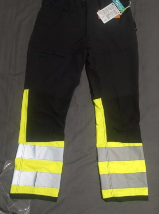 Pantalón Portwest Negro/Amarillo Talla 36