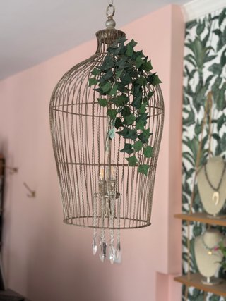 Lámpara Jaula Estilo Boho