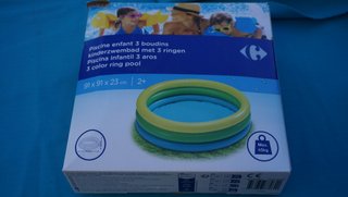 Piscina infantil 3 aros 91x91x23cm