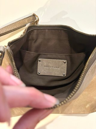 Bolso Bimba y Lola Piel Beige y Dorado