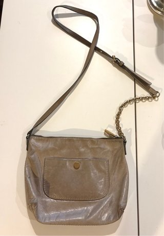 Bolso Bimba y Lola Piel Beige y Dorado