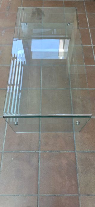 Mesa de centro de cristal moderna