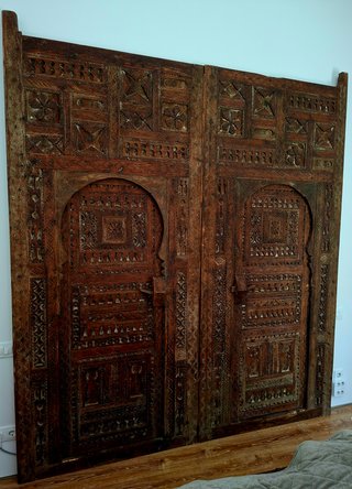 Puerta Doble Madera Bereber Marroquí