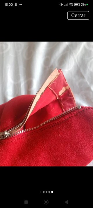 Botines rojos de ante