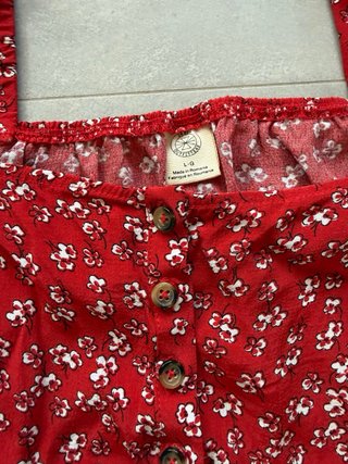Conjunto Top y Falda Flores Urban Outfitters