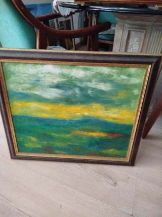 Oleo sobre tabla paisaje