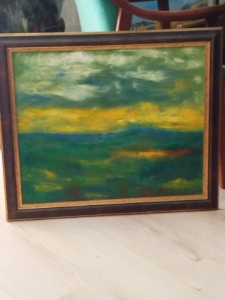 Oleo sobre tabla paisaje