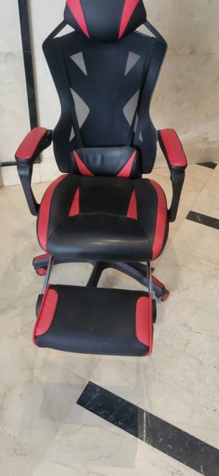 Sillón Gamer Negro y Rojo