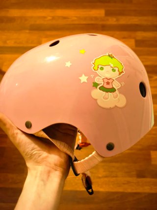 Patines, funda y casco Oxelo talla 34-36 rosa