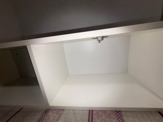 Mueble de salon, colgante o de pie en blanco mate