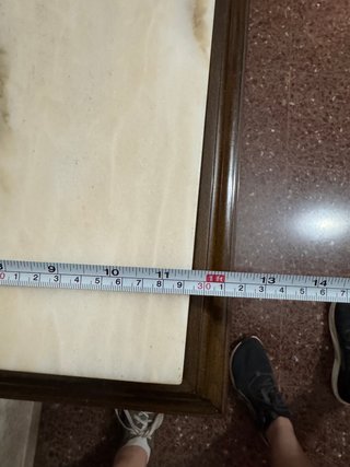 Aparador clásico madera con tapa mármol