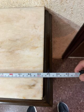 Aparador clásico madera con tapa mármol