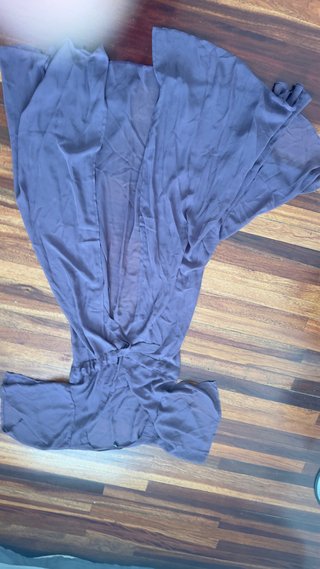 Vestido de playa morado y rosa