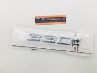 EMBLEMA TRASERO LETRAS CROMADAS BMW 330D