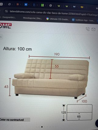 Sofá Cama Beco Clic Clac