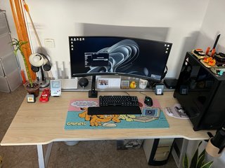 Mesa Ikea Utespelare Madera y Metal
