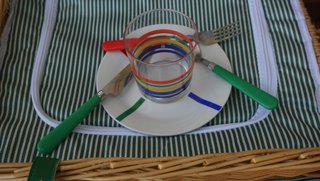 Cesta Picnic Benetton Mimbre 55x43x20cm nueva leer