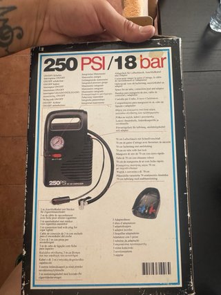 Compresor Aire Portátil 250 PSI 12V