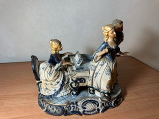 Lote de figuras de porcelana estilo antiguo