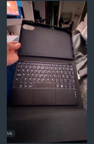 Funda con teclado Bluetooth y touchpad