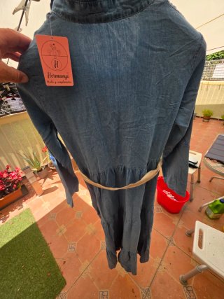 Vestido largo tela fina