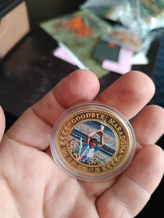 Moneda Maradona Bañada Oro Serie Limitada mundial