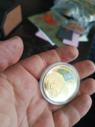 Moneda Maradona Bañada Oro Serie Limitada mundial